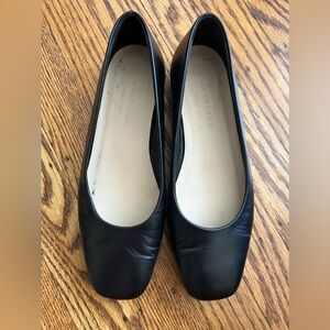 Everlane square toe flats black size 5